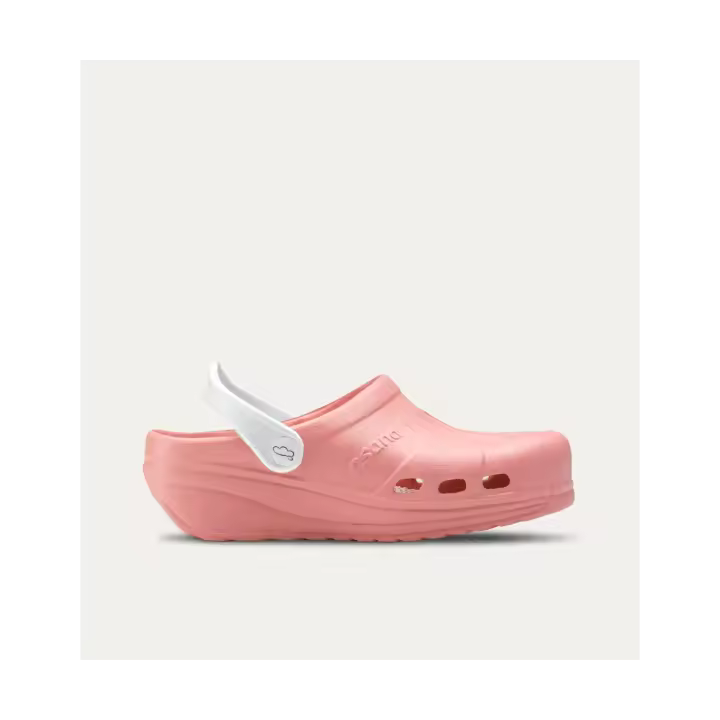 Zuecos Anatómicos coral y blanco - 1