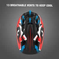 Casco De Bicicleta Para Niños Con Cara Completa Desmontable Deportivo Para Ciclismo MTB Motocicleta Patinaje En Rodillos Peso Approx 360g - details 3