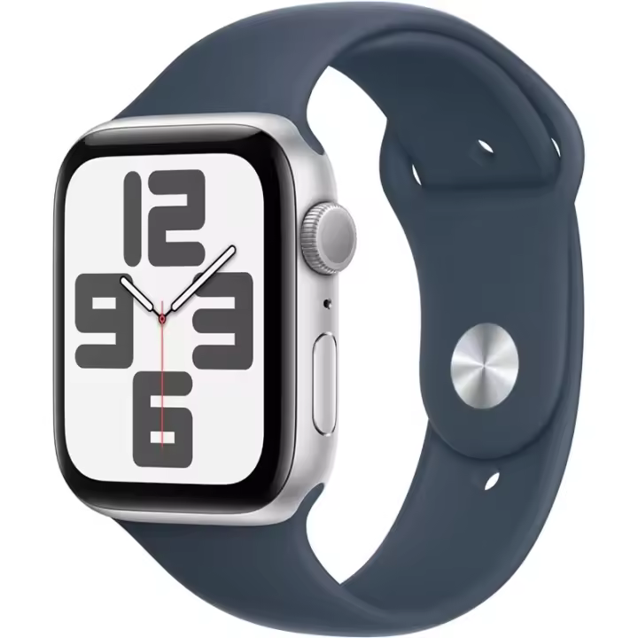 Apple Watch SE 2023 GPS 44 mm Ca Aluminio Plata/Azul Storm Sport Band M/L - 1