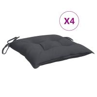 vidaXL Cojines de silla de jardín 4 uds tela 40x40x7 cm Color Antracita,  Gris,  Crema y mas Cojín Decorativo de Asiento Cojines de muebles de salon - details 2