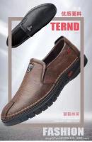 Zapatos De Cuero Para Hombre Mocasines Sueltos Antideslizantes Transpirables Para Conducir Y Trabajar En Oficina Y Caminar - details 4