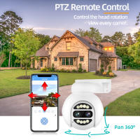 Cámara IP POE 4K 8MP Doble Lente Para Sistemas NVR Exterior Impermeable Zoom 8X Seguridad Vigilancia CCTV PTZ Inteligente - details 9