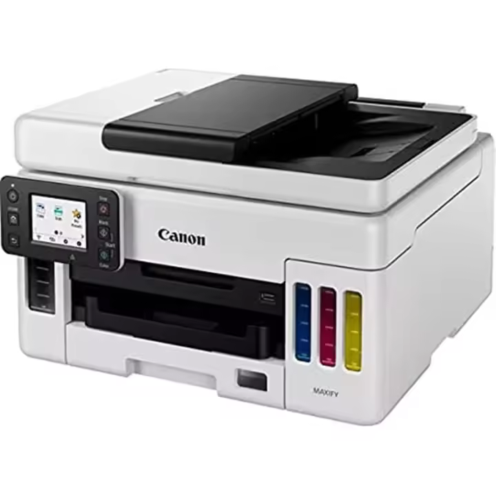 Impresora multifunción Canon MAXIFY GX6050 MegaTank (A4, 3 en 1, impresora, fotocopiadora, escáner, USB, WLAN, LAN, dúplex) - 1