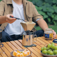 Taza De Camping Plegable Al Aire Libre Con Mango De Acero Inoxidable Para Cerveza Whiskey Café Leche Agua Vaso De Viaje Para Hogar - details 9