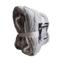 Manta Gruesa de Sofá y Cama Ochos en Color Gris – Sedalina Suave con Sherpa, Calidez Garantizada- Mercatienda - details 6