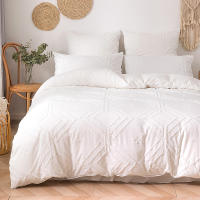 Funda De Edredón Tejida 3pcs 100% Microfibra Cama Ropa De Cama Conjunto Suave Para Todas Las Estaciones Amigable Con La Piel - details 5
