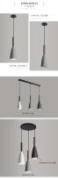 Lámpara Colgante Moderna Nórdica Multicolor Minimalista Para Cocina Comedor Dormitorio Bombilla Edison E27 Incluida No Dimmable Material Aluminio - details 3