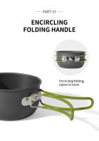 Juego De Utensilios De Cocina Para Camping Ultraligero Exterior Sin Plegar Material De Vidrio No Desechable Apta Para Calentar Agua - details 4