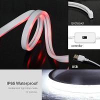 Tira De Lámpara Neón LED Con Sensor De Movimiento Y Interruptor Dimmer Flexible Impermeable Para Decoración Del Hogar Y Exterior Control Remoto - details 4