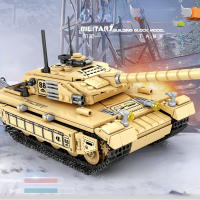 Bloques De Construcción MOC 99A Tanque De Batalla Principal Militar Challenger Leopard Panther Juguetes Para Niños Modelo De Ejército Soldado Pesado - details 10