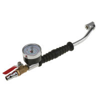 Gauge De Presión De Neumáticos Inflador De Aire 220PSI Compresor Valvulado Para Coche Camión Bicicleta Herramienta De Reparación De Neumáticos Metal Color Plata Y Negro - details 2