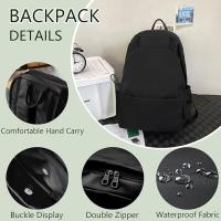 Mochila Escolar, Mochila Unisex Impermeable para Ordenador Portatil 15.6 Pulgadas Mochila Portatil, Mochilas Tipo Casual Mochilas para Adolescente Negocio Trabajo Diario Viaje Escolares - details 3