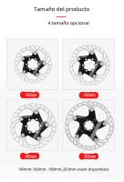 Freno De Disco Flotante IIIPRO Para Bicicleta De Montaña 6 Tornillos 140mm 160mm 180mm 203mm Accesorios De Bicicleta - details 6