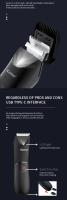 Cortadora De Pelo Kemei Para Área Genital Cerámica Impermeable Uso Seco Y Húmedo Cuchillas Recargables Para Aliento Y Axilas KM-1838 - details 4