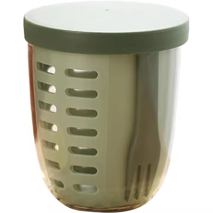 Drenaje de agua taza de almacenamiento de frutas práctico drenaje de verduras coladores contenedor práctico taza de fruta para oficina - 1