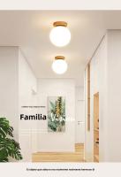 Lámpara De Techo Moderna IRALAN Con LED Y Madera Sólida Bombilla Incluida Decoración Para Habitación Estilo Contemporáneo Luz De Ambiente Para Dormitorio Y Sala - details 1
