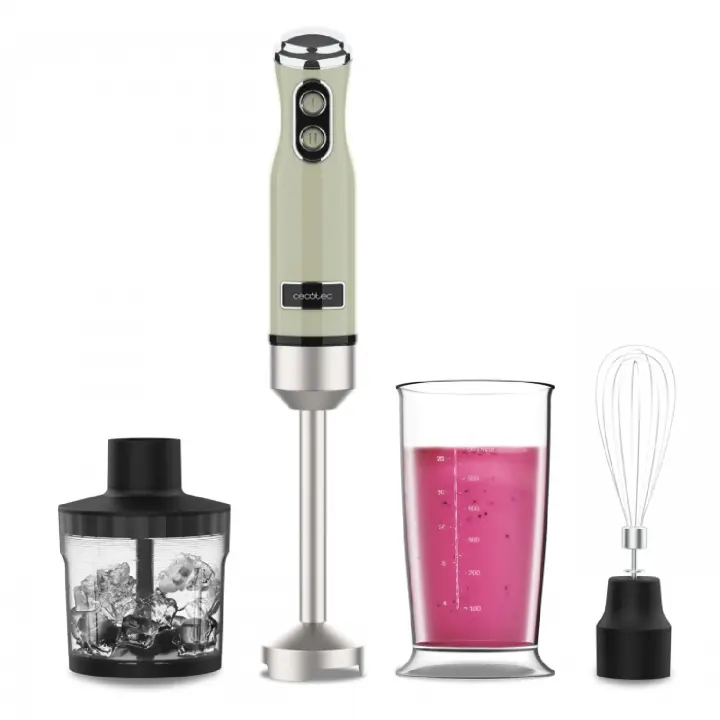Cecotec Batidora de mano Power RetroGreen 1200MAX Cream&Crush - 1