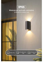 Lámpara De Pared LED Impermeable Para Exterior Y Interior IP65 Iluminación Superior E Inferior Para Porche Jardín Dormitorio Decoración De Hogar Luz De Pared - details 1