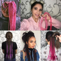 Extensiones De Cabello Sintético Coloreado Braided HAIRSTAR 60CM Con Cinta Elástica Para Crear Cola De Caballo Para Niñas - details 2