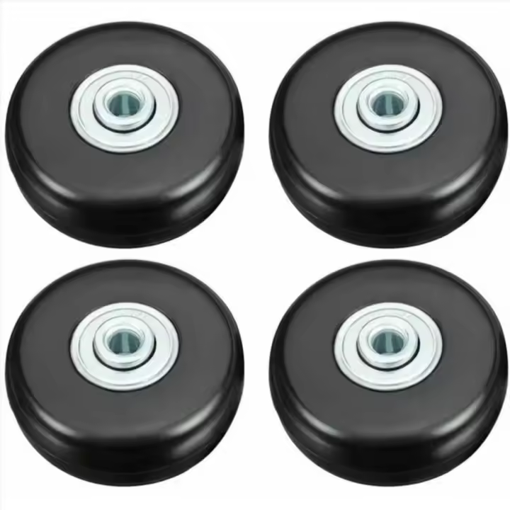 Rueda para Maleta, teiento Resistant, para reparación de Maletas Rueda, silenciador de Goma de 50mm, Rueda giratoria universal, reemplazo de Transporte, Rueda de repuesto, 4 piezas para Maleta/equipamiento/Bolso - 1