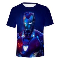 Camiseta Disney Iron Man 3D Cartoon Anime Streetwear Casual Oversized Para Hombres Mujeres Niños Chicos Y Niñas - details 16