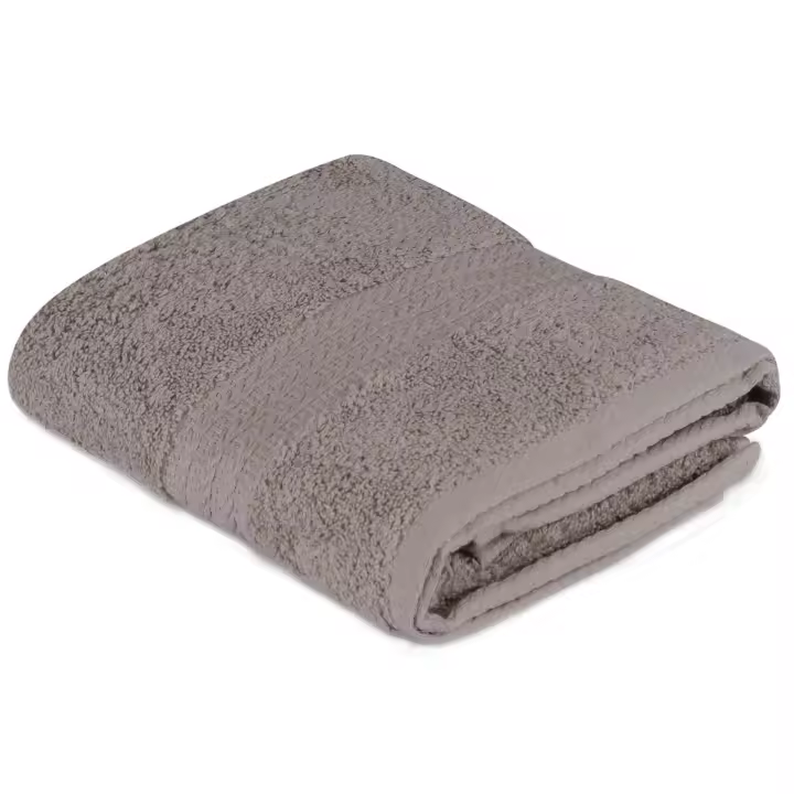 Wellhome Toalla Algodón Gris 50x90 Cm - Suave y Absorbente - 1