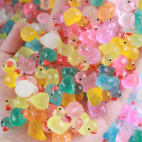 100 Pcs Ornamentos De Resina De Pato Cartoon Brillantes Al Aire Libre Decoraciones Para El Hogar Y Escritorio Regalos Creativos - details 0