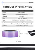 Cinta De Manillar Para Bicicleta WEST BIKING Antideslizante Textura Pulida Ligera Accesorios De Carreras Barra De Manillar EVA - details 1