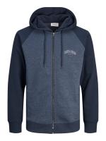 Jack & Jones Hombre Sudadera con Capucha y cierre cremallera Mod JJALVIS logo estampado Moda Casual Informal REF 256847 - details 5