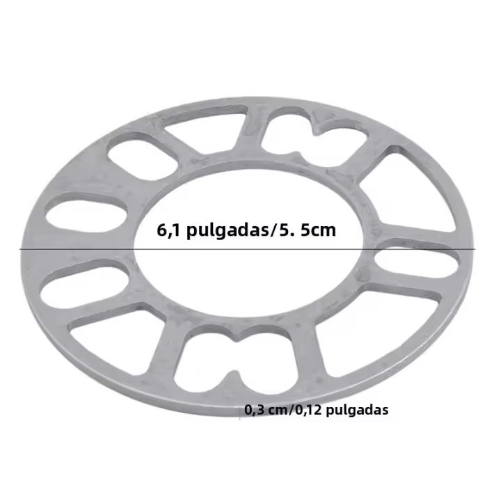2pcs Universal Adaptador De Espaciador De Rueda De Coche Placa De Chasis 3mm 5mm 6mm 8mm 10mm Para 4x100 4x114.3 5x100 5x108 5x114.3 5x120 - 1