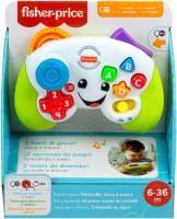 Fisher-Price Ríe y Aprende Mi Primer Mando de Consola, Juguete de Aprendizaje con Luces y Sonidos para bebé +6 Meses, versión español + portugués + Italiano + inglés (HHX11) - details 1