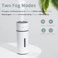 Humididiador, 260Ml, Nano Niebla FINA, rotación de 90 Grados, 2 Modos de Niebla, humidificador de aire de coche with 3 Colores LED cambiantes, Para La Habitación del bebé, Oficina en Casa Blanca - details 0