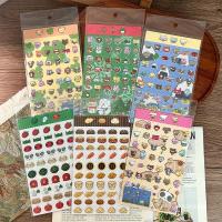 Pegatinas De Esponja Kawaii Para Scrapbooking Y Planificadores Adornos De Pan Y Vegetales De Estaciónery Lindas Para DIY Y Álbumes De Fotos - details 1