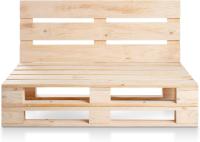 Sofa PALETS Madera para Jardin sin Barniz, Sillón Palet sin Cojines. Palets Europeos con Respaldo y Asiento, Sofás para Patio, Palet Chill out - details 2