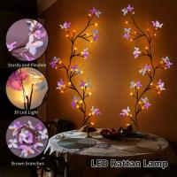 1pc Vine De Encanto Con 30LED Y Mariposa USB Iluminación Impermeable De 8 Modos Para Interior Y Exterior Regalo De San Valentín Decoración De Hogar Y Fuego - details 4
