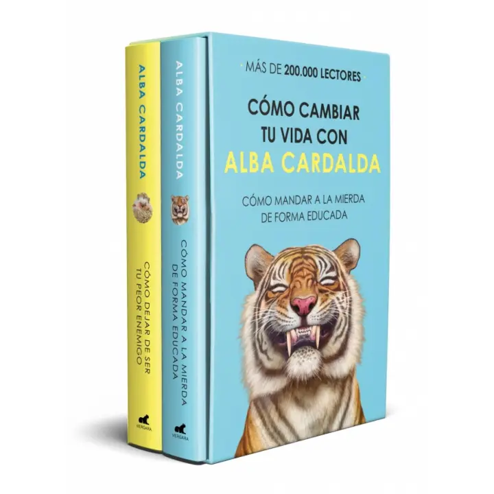 Libro ESTUCHE COMO CAMBIAR TU VIDA CON ALBA CARDALDA. COMO MANDAR A LA MIERDA DE FORMA EDUCADA ; COMO DEJAR DE SER TU PEOR ENEMIGO Editorial VERGARA Año 2025 Autor CARDALDA ALBA ISBN 9788410467408 - 1