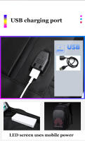 Mochila Inteligente LED 15.6 Pulgadas Para Negocios Y Viajes Con Pantalla Mochila Multimedia Para Hombres Y Mujeres Estilo Moderno - details 7