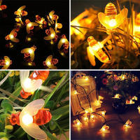 Luces De LED En Forma De Abeja Solar Para Jardín Balcones Árboles Decoración De Fiesta Navidad Halloween 12m/7m/5m - details 10