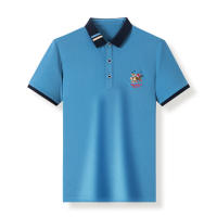 Camisa Polo Casual Para Hombres De Color Sólido Con Bordado Manga Corta Estilo Callejero Nuevo Arribo Moda Streetwear Verano - details 17