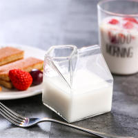 1Pc Copa De Leche 300ML Estilo Botella De Leche Media Pintada Mini Juguete De Crema De Vidrio Ecológico Con Forma De Aves De Correr - details 15