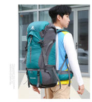 Mochila De Camping 70L De Nylon Para Hombres Y Mujeres Bolsa De Viaje Con Cubierta De Lluvia Para Senderismo Y Escalada Exterior - details 14