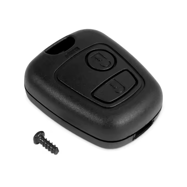 Ociodual Funda de Remplazo ABS Sin Logo ni Llave Espadin Key Compatible con Peugeot 307 406 Carcasa Rígida Mando a Distancia - 1
