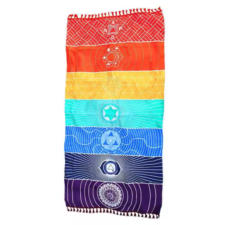 Alfombra Moderna Para El Hogar Alfombrilla De Playa Arcoíris Para Dormitorio Y Sala De Estar Tapiz Colgante De Entrada Toalla De Yoga Antideslizante Tejida Con Diseño De Rayas - 1