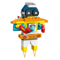 Bloques De Construcción Duplo Espacio 79Pcs Para Niños Grandes Partículas DIY Transformable En Robot Y Coches Juguete Educativo Regalo Para Niños - details 2
