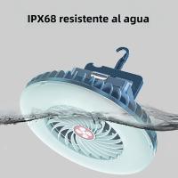 Multifunctional Waterproof Tent Fan Rechargeable Camping Lamp Night Market Booth Lamp Outdoor Cooling Fan Lamp Portable Lantern - details 4