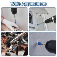 Juego De 5 Piezas De Bits De Destornillador Magnético PH2 Tamaño 1/4 Hexagonal Para Destornillador Eléctrico Y Drywall Acero De Aluminio Cromo Magnético No Slip - details 8