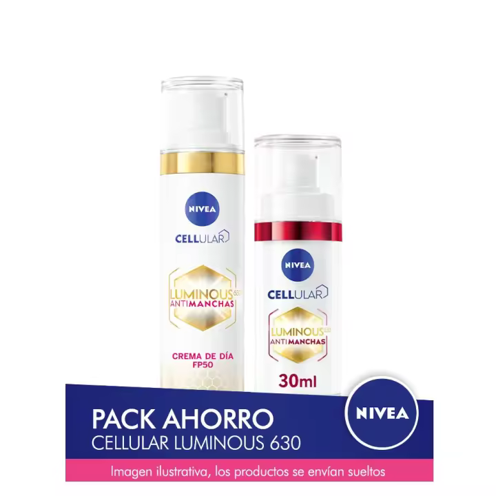 NIVEA Luminous630 Pack ahorro - Contiene Crema de día y Sérum - 1
