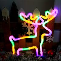 2pcs Luces Neón Navidad Árbol Y Ciervo Decoración LED Para Fiesta Navidad Dormitorio Sala Comedor Regalos De Vacaciones - details 6