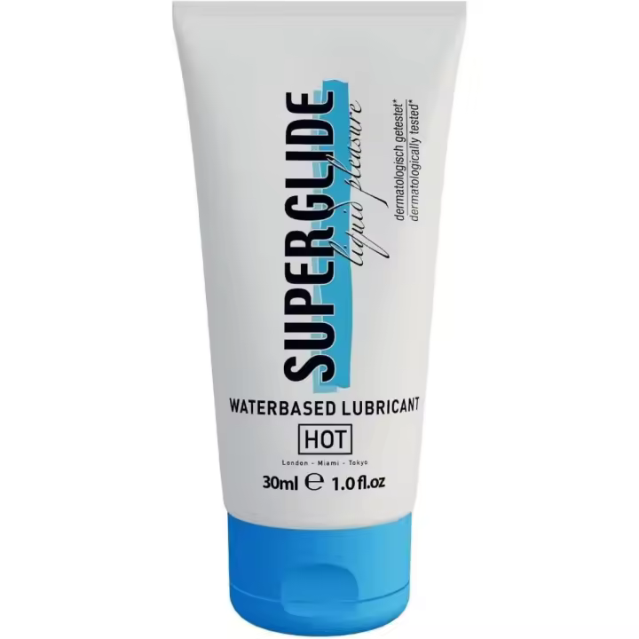 LUBRICANTE BASE ACUOSA HOT™ SUPERGLIDE 200ML - 1