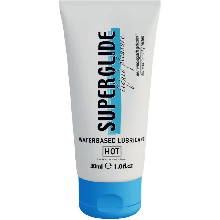 LUBRICANTE BASE ACUOSA HOT™ SUPERGLIDE 200ML - 1